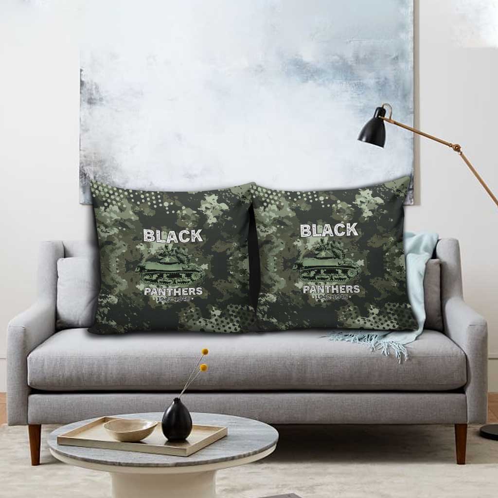 761st Tank Battalion Black Panthers Pillow Cover WWII Military Camouflage - Wonder Print Shop