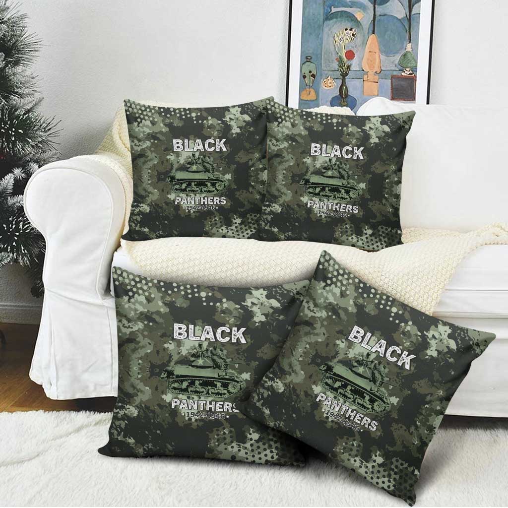 761st Tank Battalion Black Panthers Pillow Cover WWII Military Camouflage - Wonder Print Shop