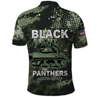 761st Tank Battalion Black Panthers Polo Shirt WWII Military Camouflage - Wonder Print Shop