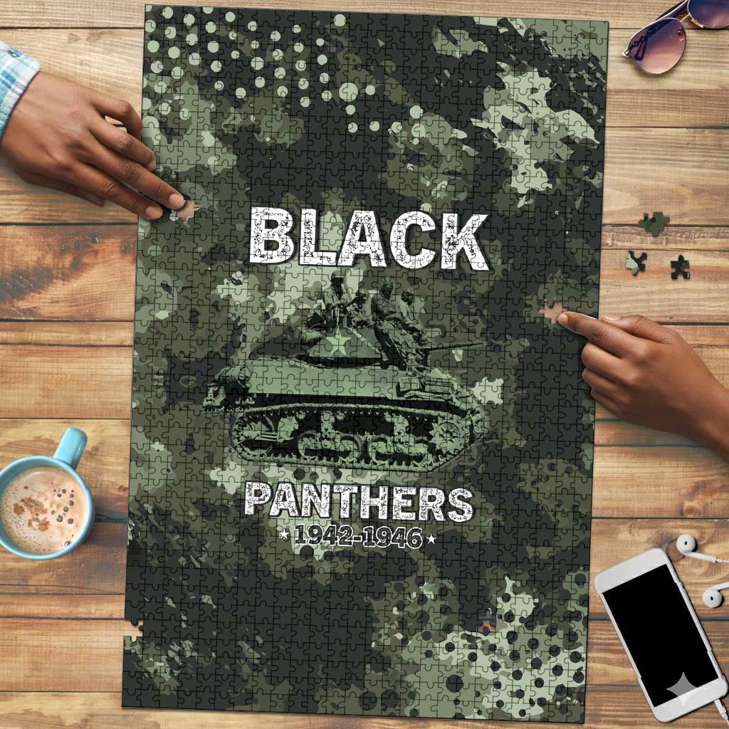 761st Tank Battalion Black Panthers Puzzle WWII Military Camouflage - Wonder Print Shop