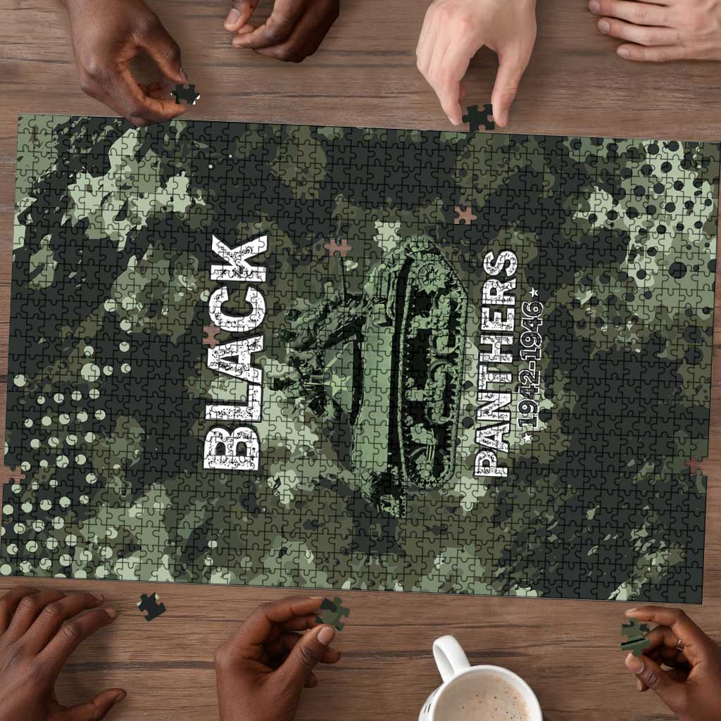 761st Tank Battalion Black Panthers Puzzle WWII Military Camouflage - Wonder Print Shop