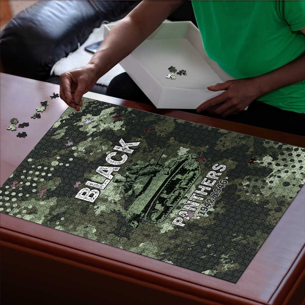 761st Tank Battalion Black Panthers Puzzle WWII Military Camouflage - Wonder Print Shop