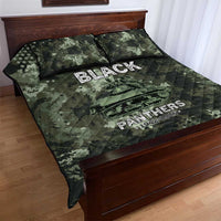 761st Tank Battalion Black Panthers Quilt Bed Set WWII Military Camouflage - Wonder Print Shop