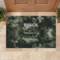 761st Tank Battalion Black Panthers Rubber Doormat WWII Military Camouflage - Wonder Print Shop