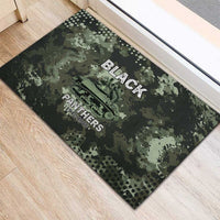761st Tank Battalion Black Panthers Rubber Doormat WWII Military Camouflage - Wonder Print Shop