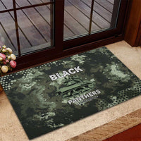 761st Tank Battalion Black Panthers Rubber Doormat WWII Military Camouflage - Wonder Print Shop