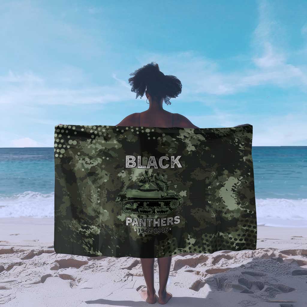 761st Tank Battalion Black Panthers Sarong WWII Military Camouflage - Wonder Print Shop