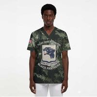 761st Tank Battalion Black Panthers Scrub Top WWII Military Camouflage - Wonder Print Shop