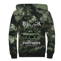 761st Tank Battalion Black Panthers Sherpa Hoodie WWII Military Camouflage - Wonder Print Shop