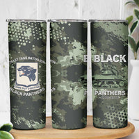 761st Tank Battalion Black Panthers Skinny Tumbler WWII Military Camouflage - Wonder Print Shop