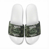 761st Tank Battalion Black Panthers Slide Sandals WWII Military Camouflage - Wonder Print Shop