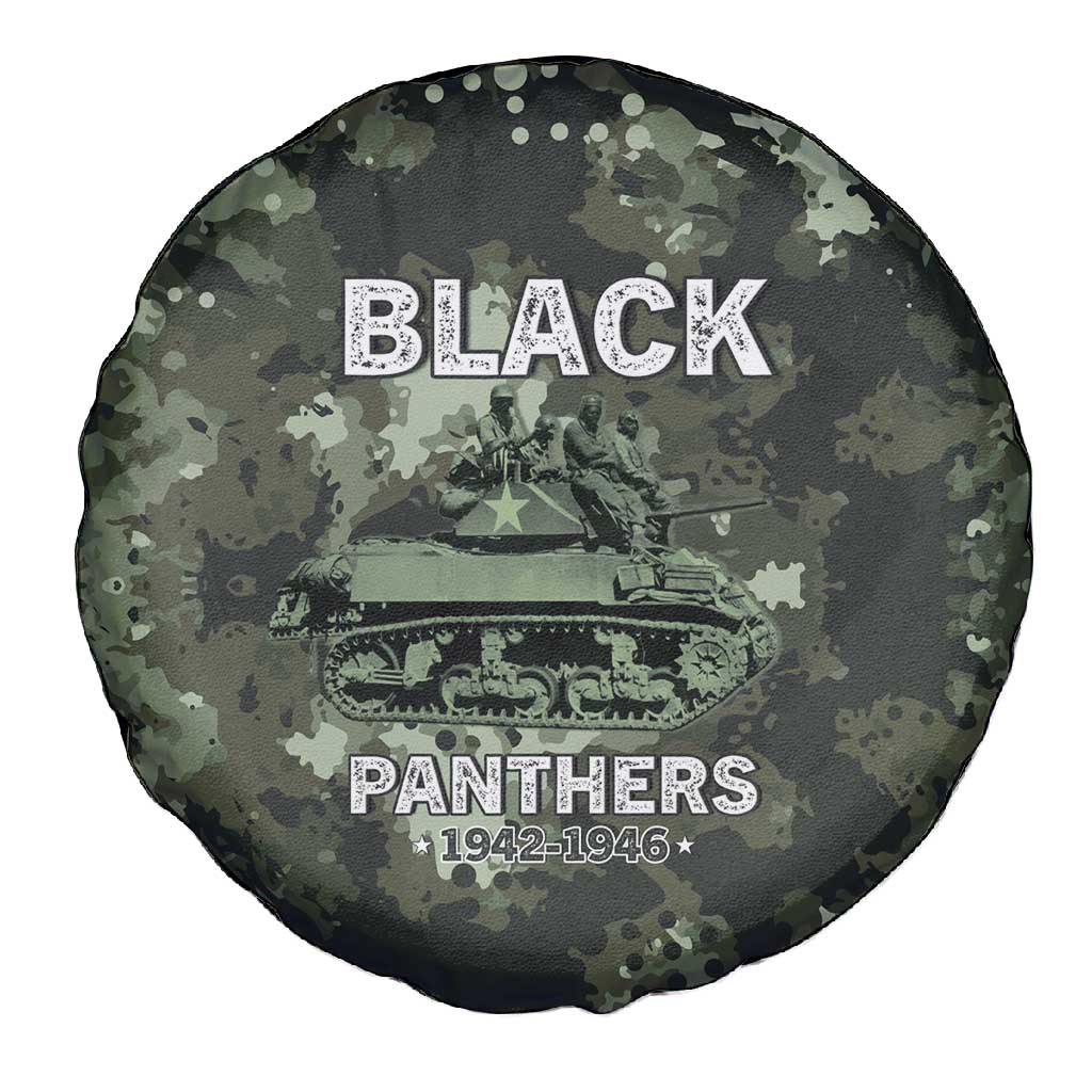 761st Tank Battalion Black Panthers Spare Tire Cover WWII Military Camouflage - Wonder Print Shop