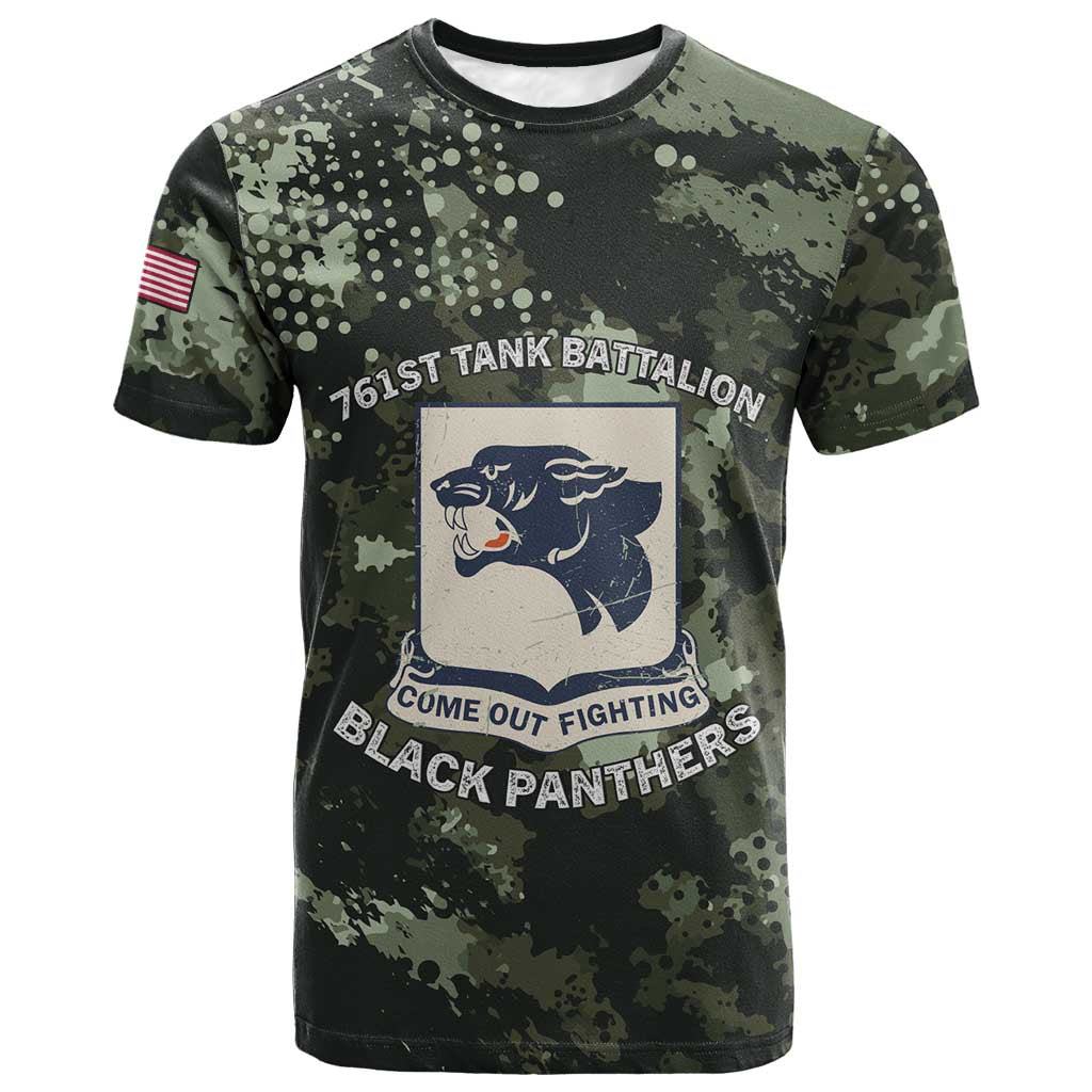 761st Tank Battalion Black Panthers T shirt WWII Military Camouflage - Wonder Print Shop