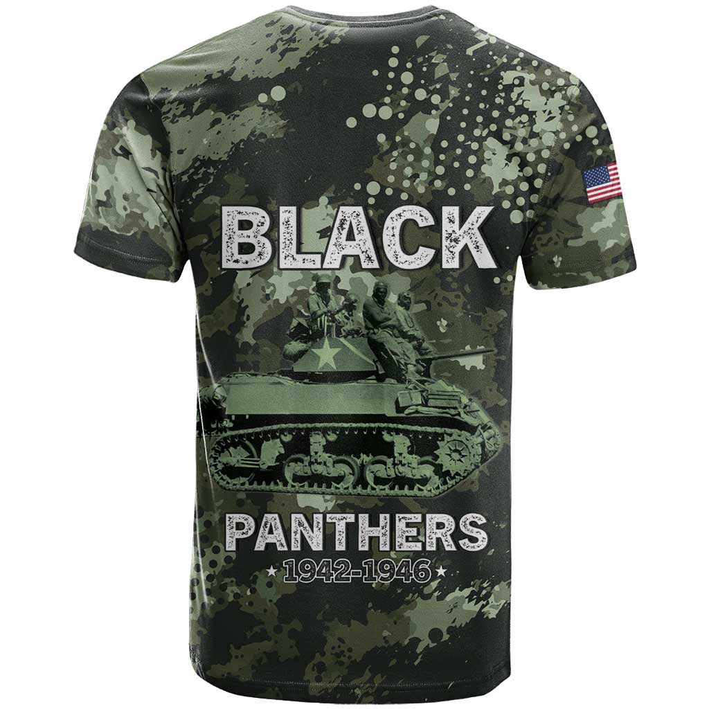 761st Tank Battalion Black Panthers T shirt WWII Military Camouflage - Wonder Print Shop