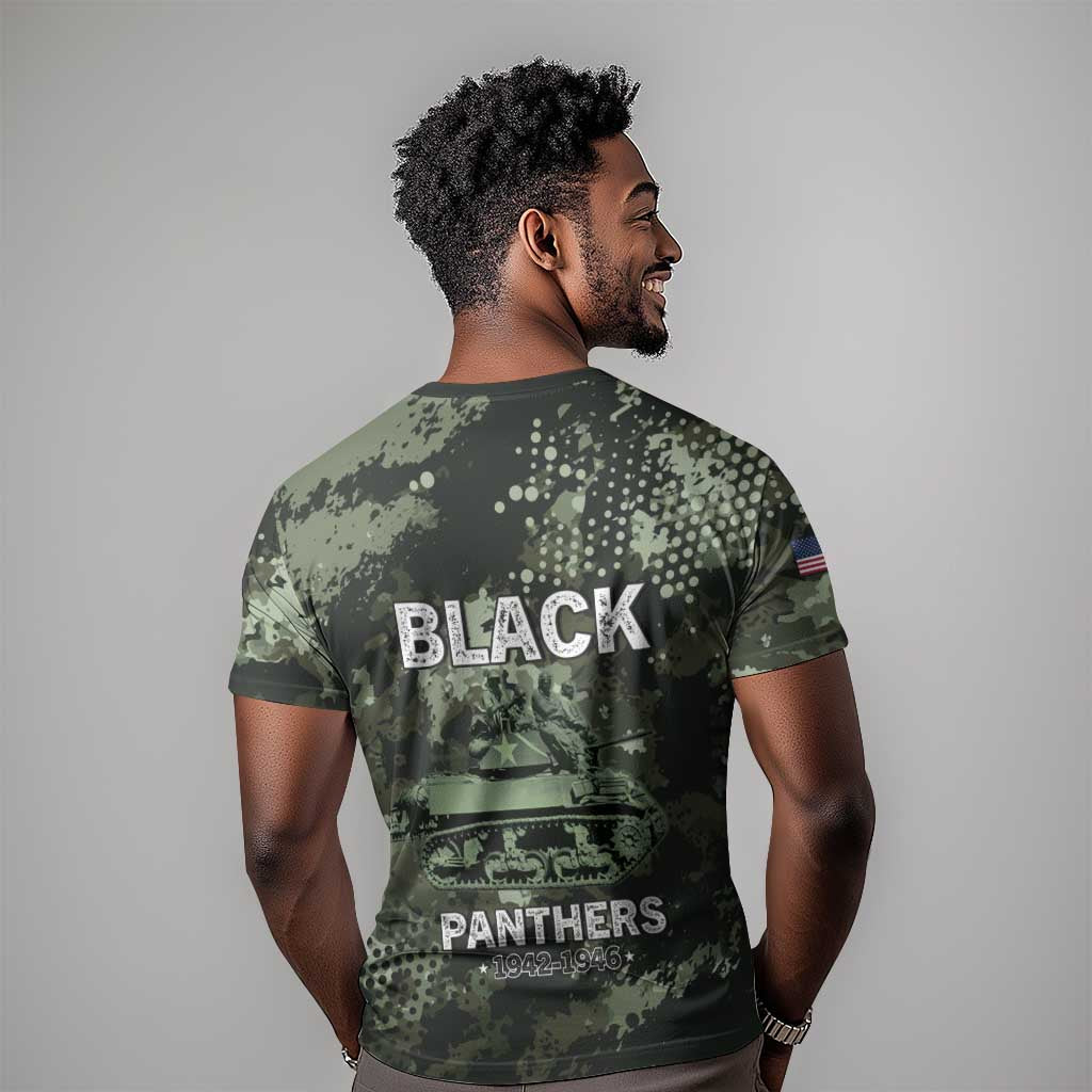 761st Tank Battalion Black Panthers T shirt WWII Military Camouflage - Wonder Print Shop