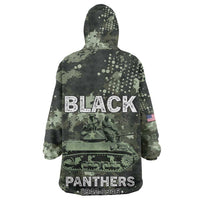 761st Tank Battalion Black Panthers Wearable Blanket Hoodie WWII Military Camouflage - Wonder Print Shop