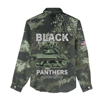 761st Tank Battalion Black Panthers Women Casual Shirt WWII Military Camouflage - Wonder Print Shop
