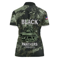 761st Tank Battalion Black Panthers Women Polo Shirt WWII Military Camouflage - Wonder Print Shop