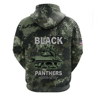 761st Tank Battalion Black Panthers Zip Hoodie WWII Military Camouflage - Wonder Print Shop
