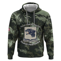 761st Tank Battalion Black Panthers Zip Hoodie WWII Military Camouflage - Wonder Print Shop
