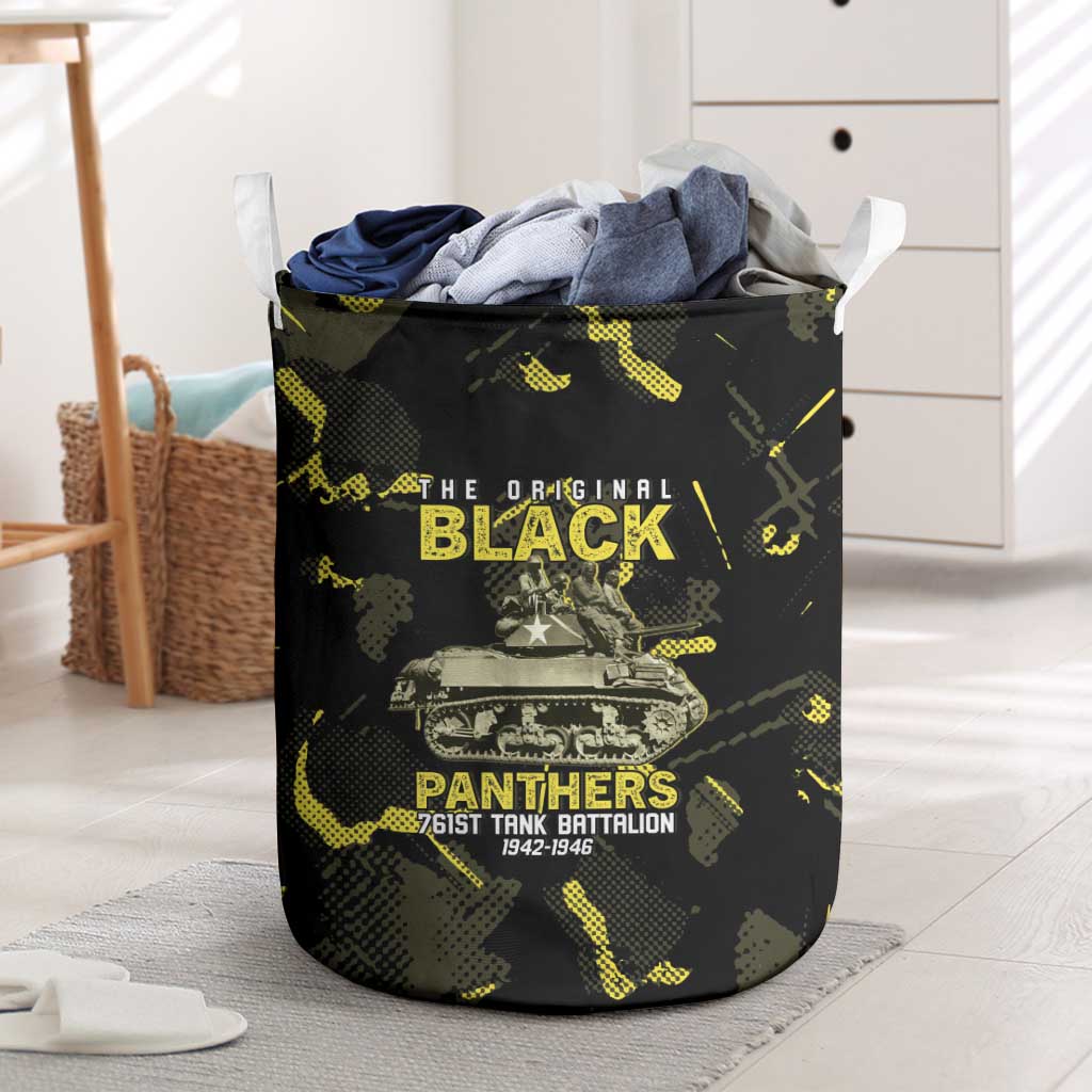 The Original Black Panthers 761st Tank Battalion Laundry Basket African American Heroes - Wonder Print Shop