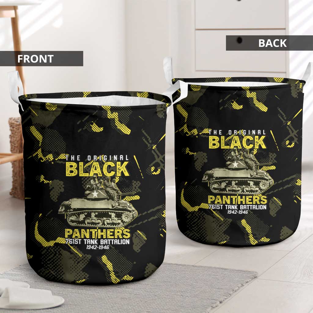 The Original Black Panthers 761st Tank Battalion Laundry Basket African American Heroes - Wonder Print Shop
