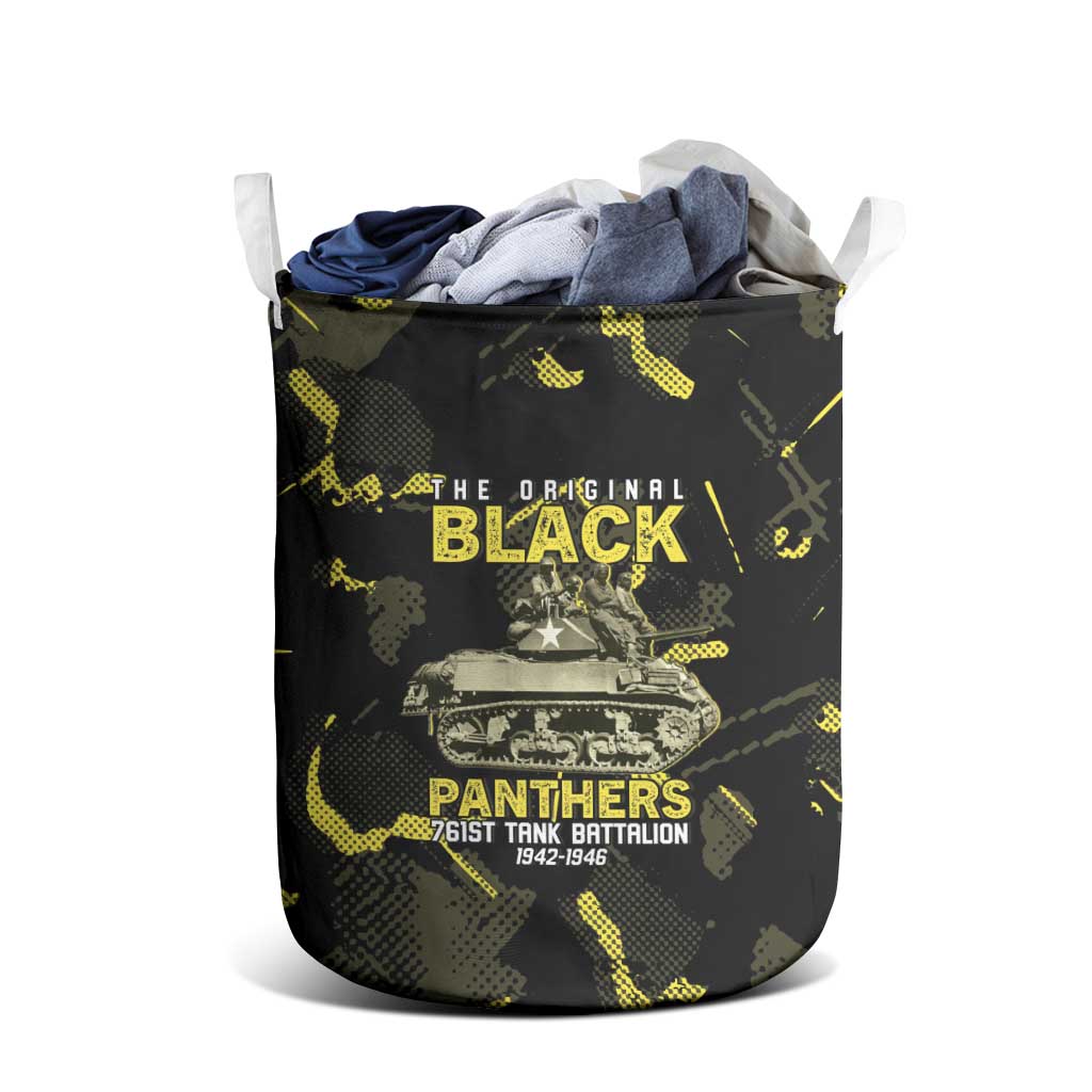The Original Black Panthers 761st Tank Battalion Laundry Basket African American Heroes - Wonder Print Shop
