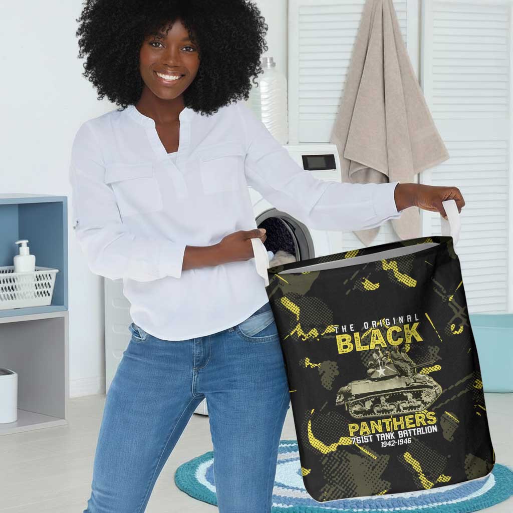 The Original Black Panthers 761st Tank Battalion Laundry Basket African American Heroes - Wonder Print Shop