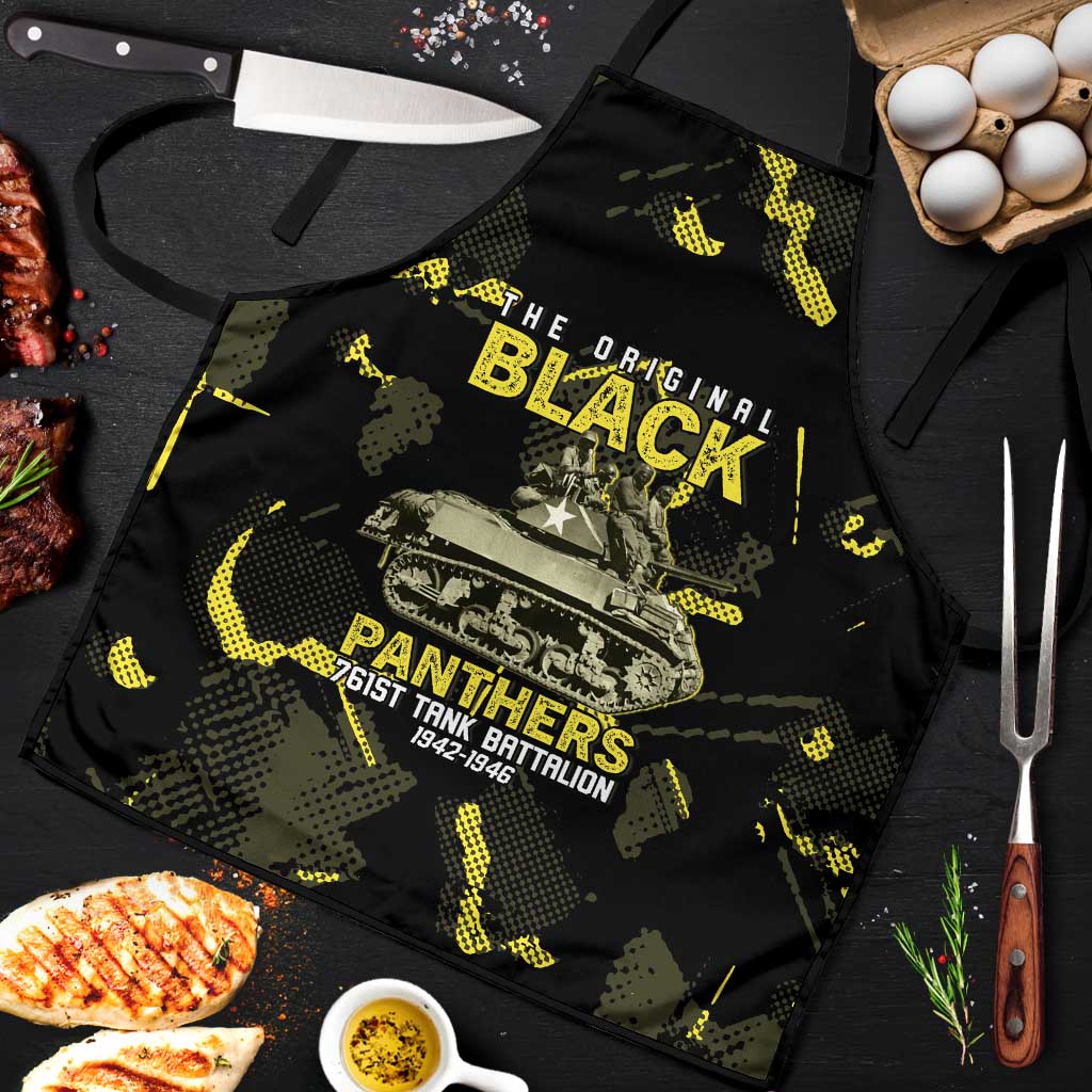 The Original Black Panthers 761st Tank Battalion Apron African American Heroes - Wonder Print Shop