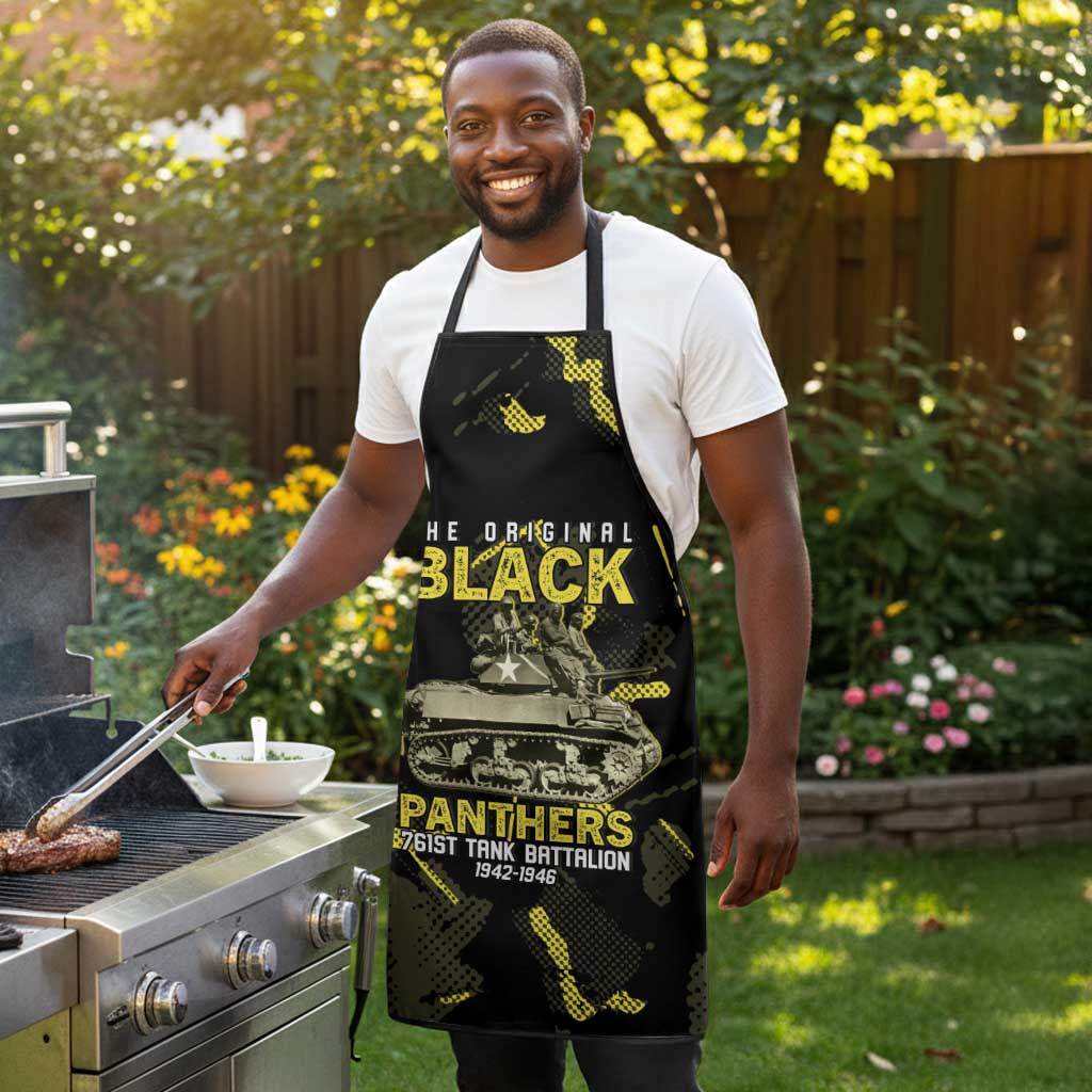 The Original Black Panthers 761st Tank Battalion Apron African American Heroes - Wonder Print Shop