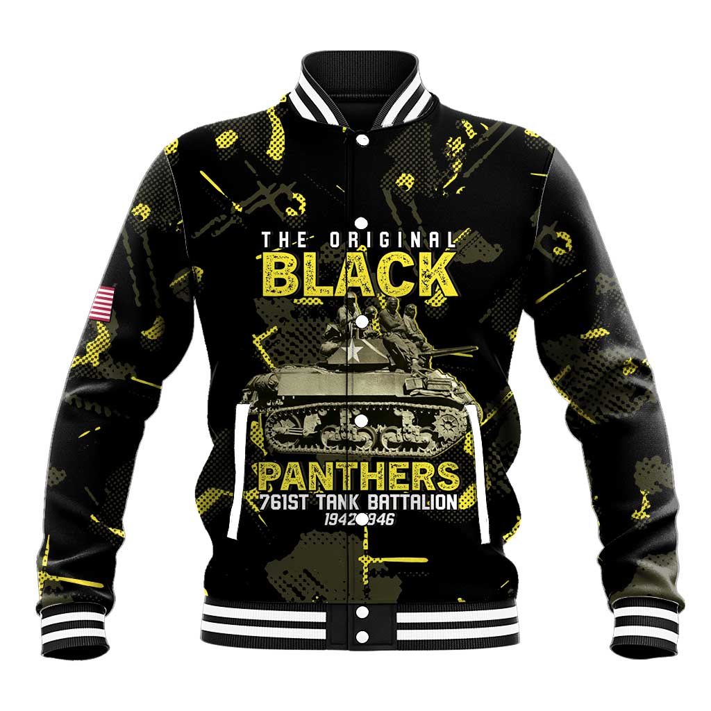 The Original Black Panthers 761st Tank Battalion Baseball Jacket African American Heroes - Wonder Print Shop