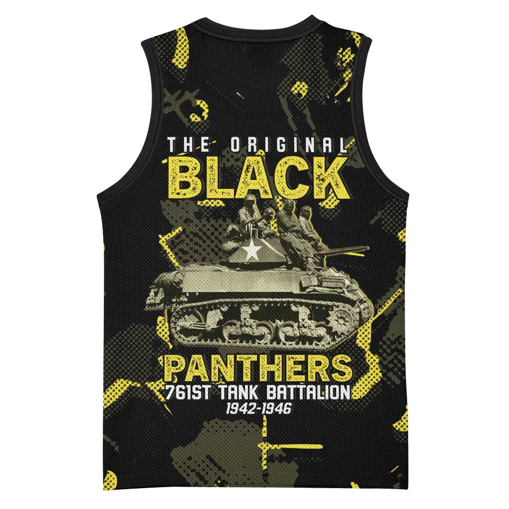The Original Black Panthers 761st Tank Battalion Basketball Jersey African American Heroes - Wonder Print Shop