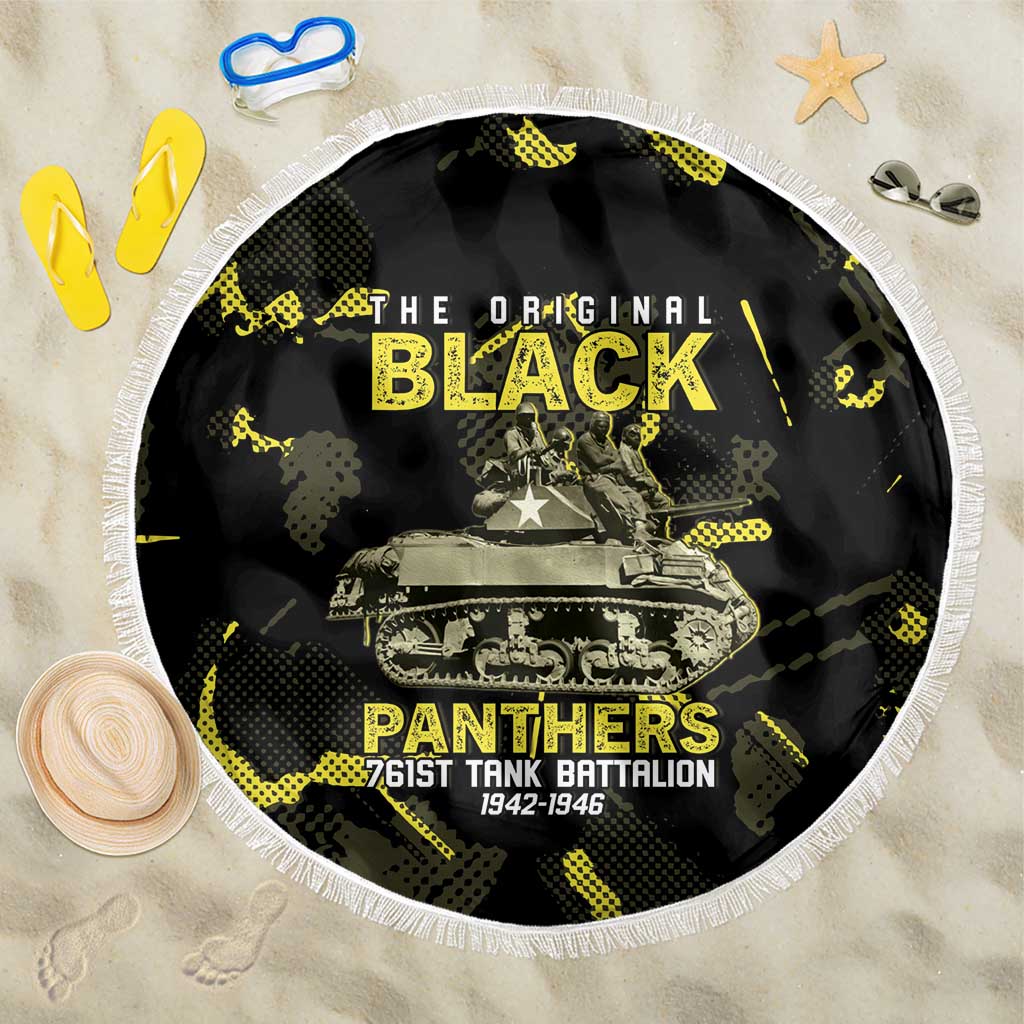 The Original Black Panthers 761st Tank Battalion Beach Blanket African American Heroes - Wonder Print Shop