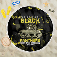The Original Black Panthers 761st Tank Battalion Beach Blanket African American Heroes - Wonder Print Shop