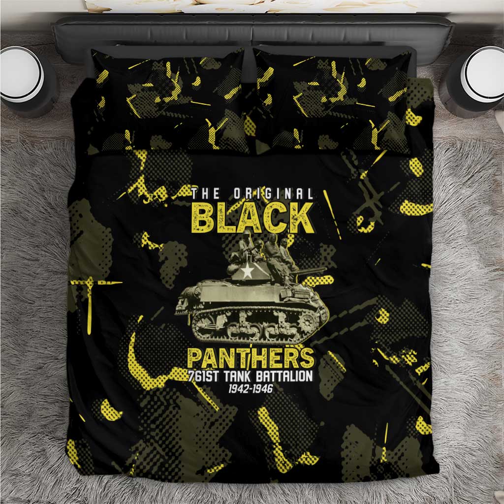 The Original Black Panthers 761st Tank Battalion Bedding Set African American Heroes - Wonder Print Shop
