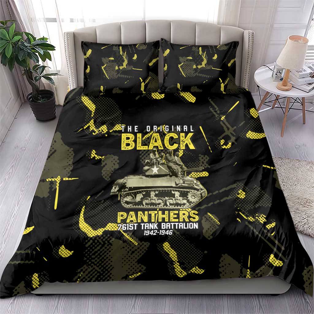 The Original Black Panthers 761st Tank Battalion Bedding Set African American Heroes - Wonder Print Shop