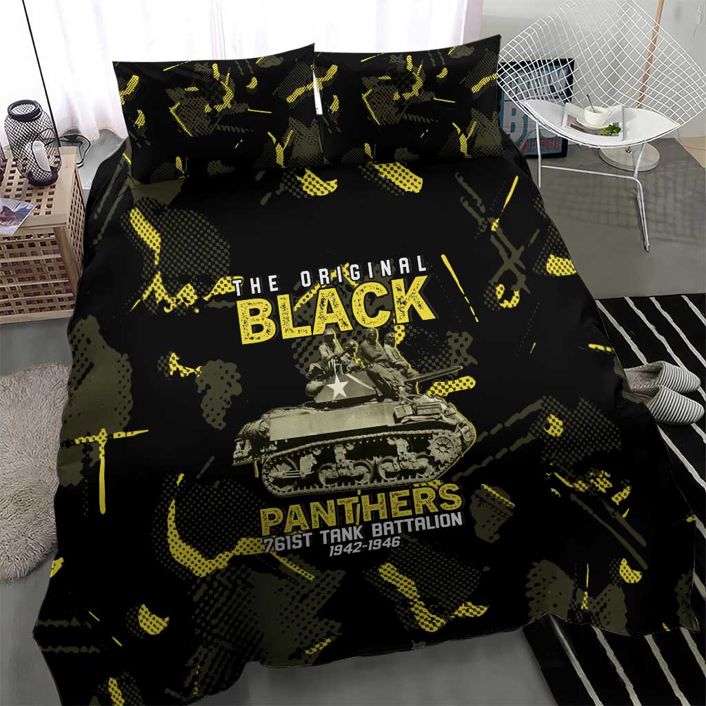 The Original Black Panthers 761st Tank Battalion Bedding Set African American Heroes - Wonder Print Shop