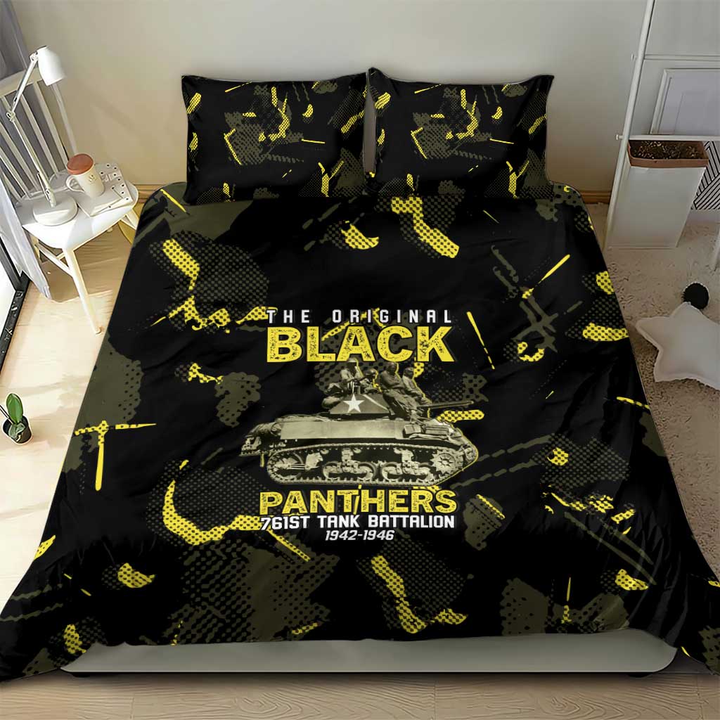 The Original Black Panthers 761st Tank Battalion Bedding Set African American Heroes - Wonder Print Shop