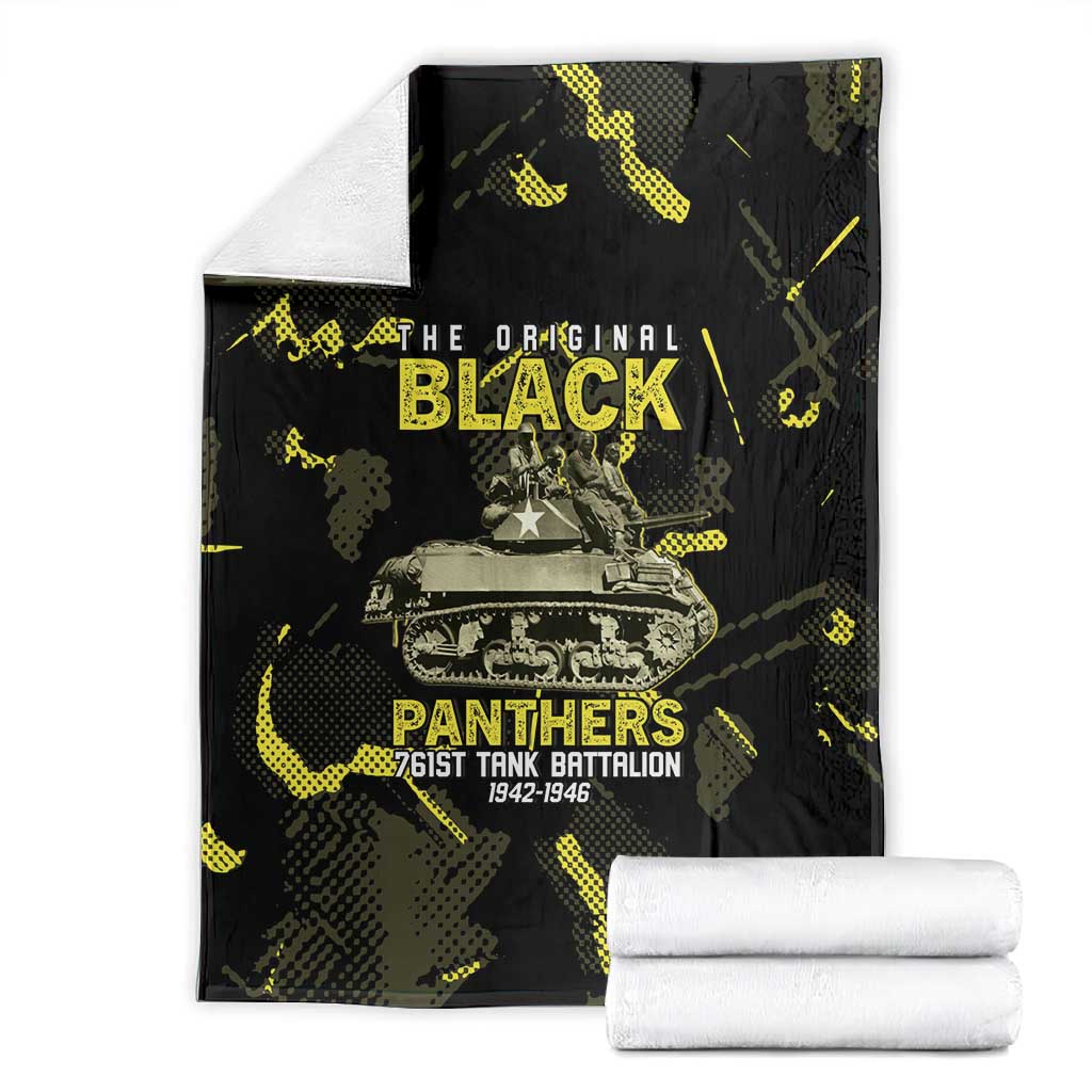 The Original Black Panthers 761st Tank Battalion Blanket African American Heroes - Wonder Print Shop