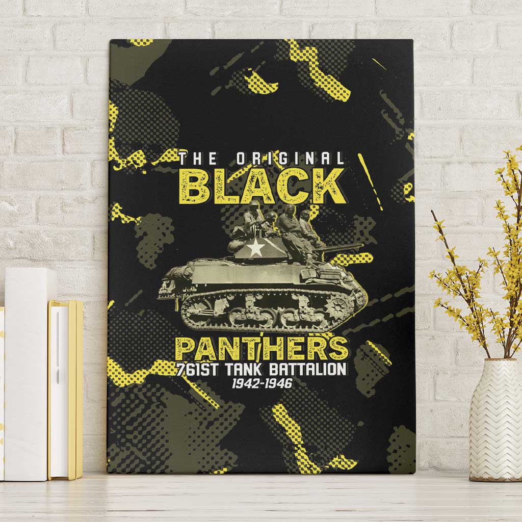 The Original Black Panthers 761st Tank Battalion Canvas Wall Art African American Heroes - Wonder Print Shop