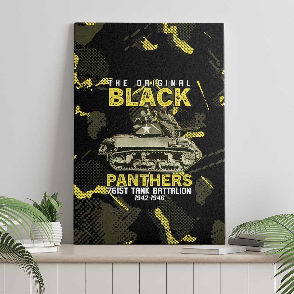 The Original Black Panthers 761st Tank Battalion Canvas Wall Art African American Heroes - Wonder Print Shop