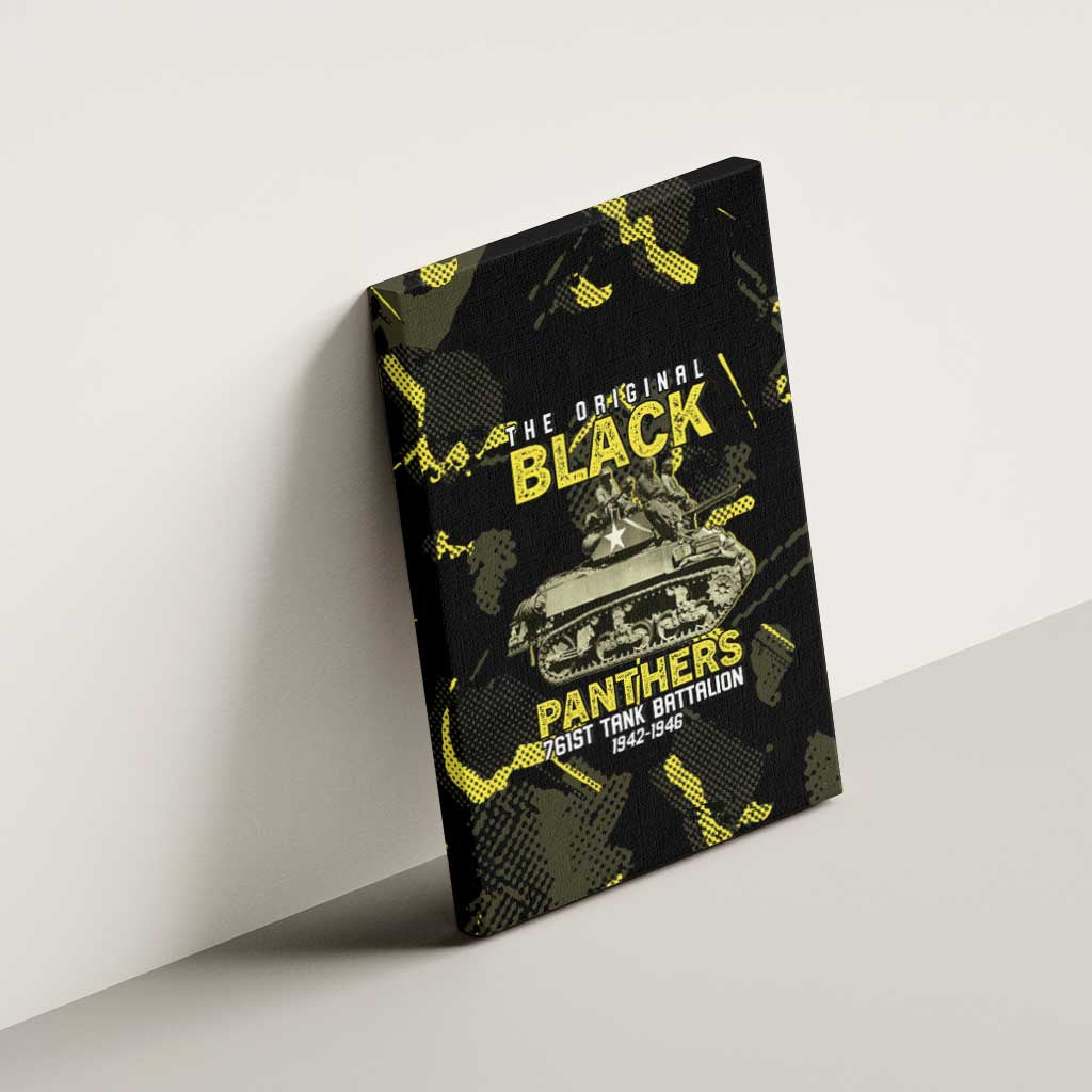 The Original Black Panthers 761st Tank Battalion Canvas Wall Art African American Heroes - Wonder Print Shop