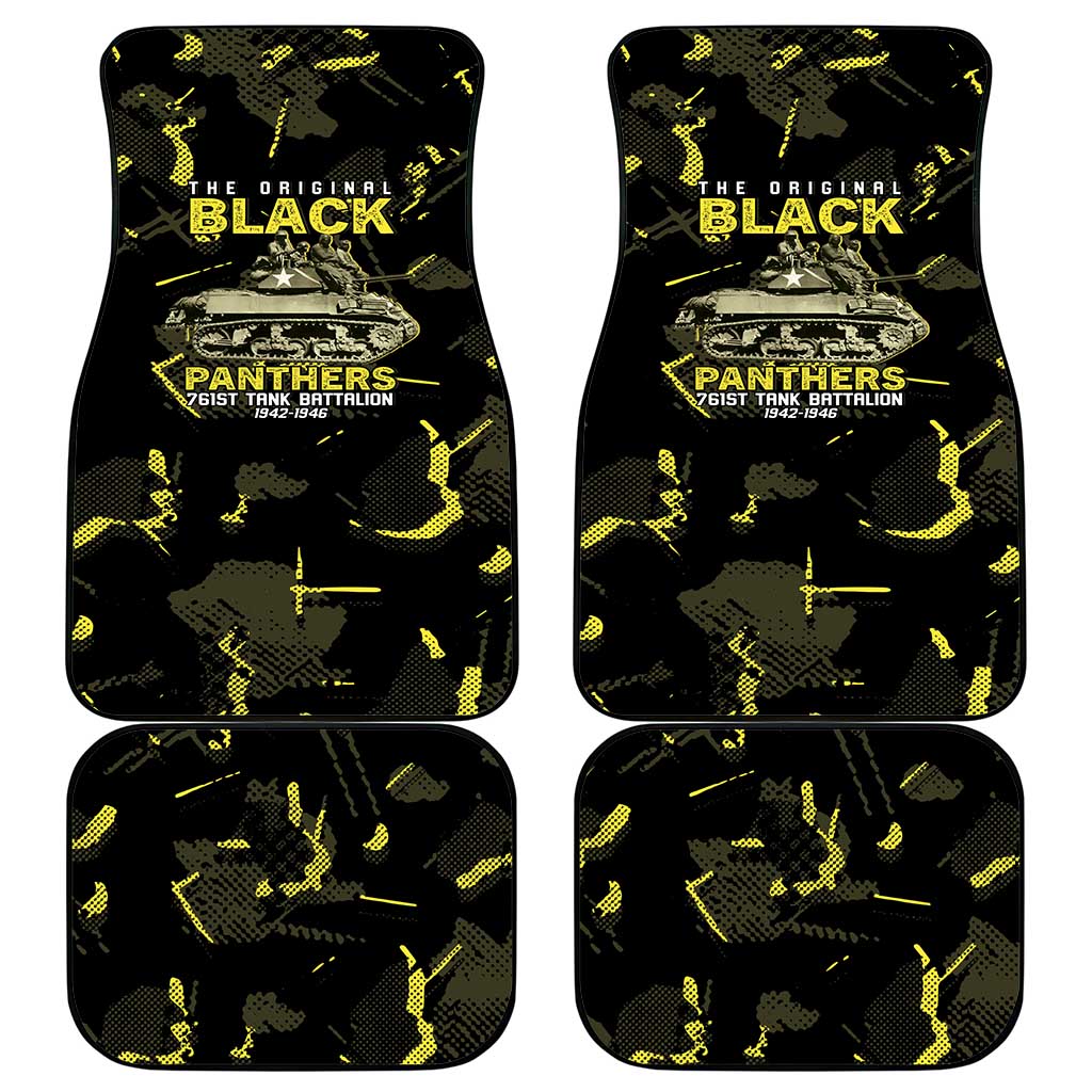 The Original Black Panthers 761st Tank Battalion Car Mats African American Heroes - Wonder Print Shop