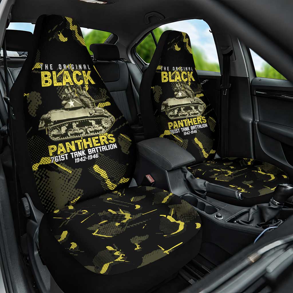 The Original Black Panthers 761st Tank Battalion Car Seat Cover African American Heroes - Wonder Print Shop