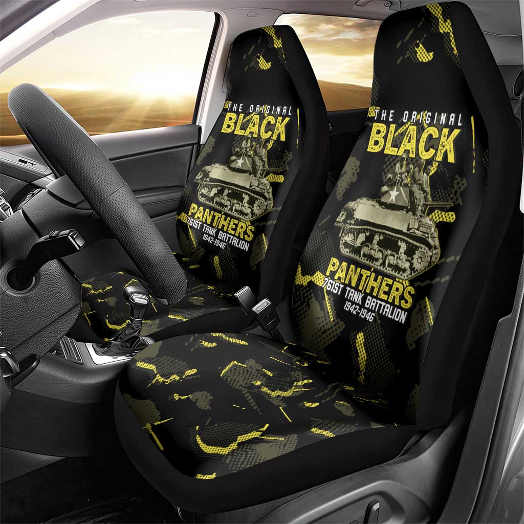 The Original Black Panthers 761st Tank Battalion Car Seat Cover African American Heroes - Wonder Print Shop