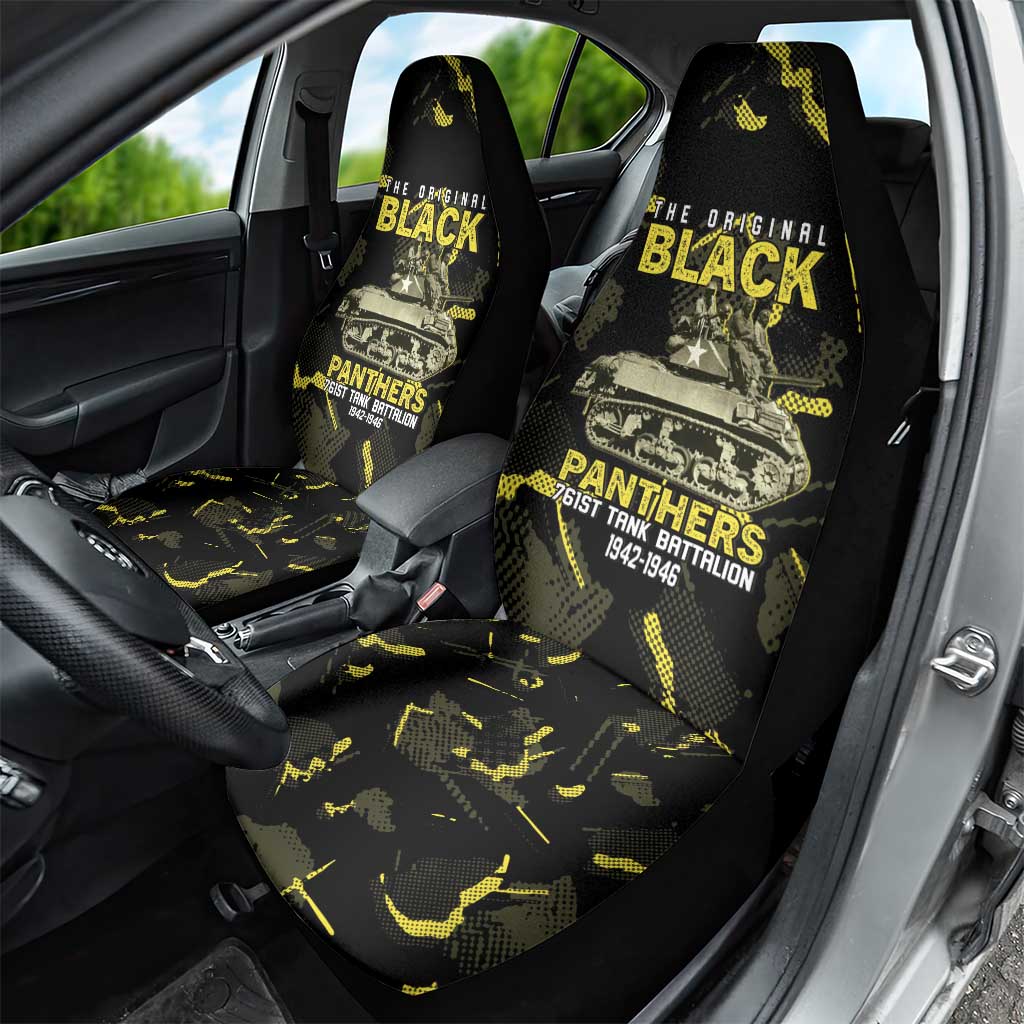 The Original Black Panthers 761st Tank Battalion Car Seat Cover African American Heroes - Wonder Print Shop