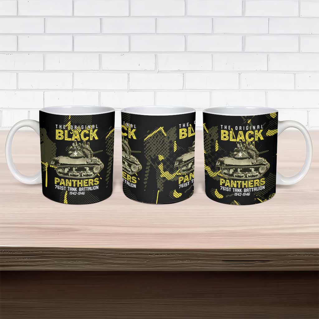 The Original Black Panthers 761st Tank Battalion Ceramic Mug African American Heroes - Wonder Print Shop