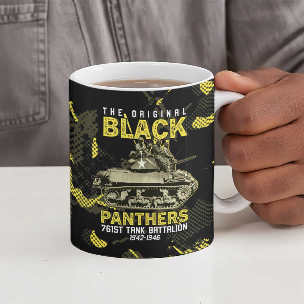 The Original Black Panthers 761st Tank Battalion Ceramic Mug African American Heroes - Wonder Print Shop