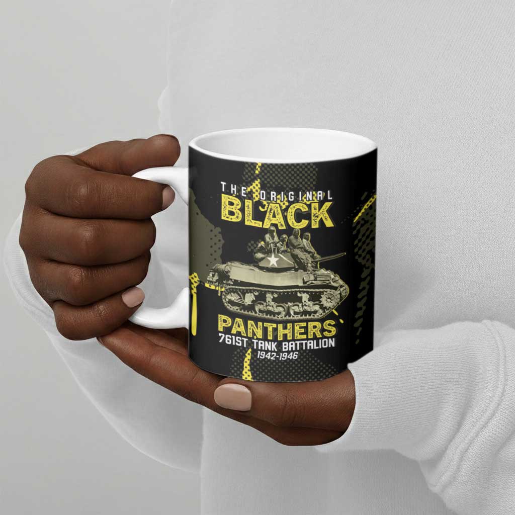 The Original Black Panthers 761st Tank Battalion Ceramic Mug African American Heroes - Wonder Print Shop