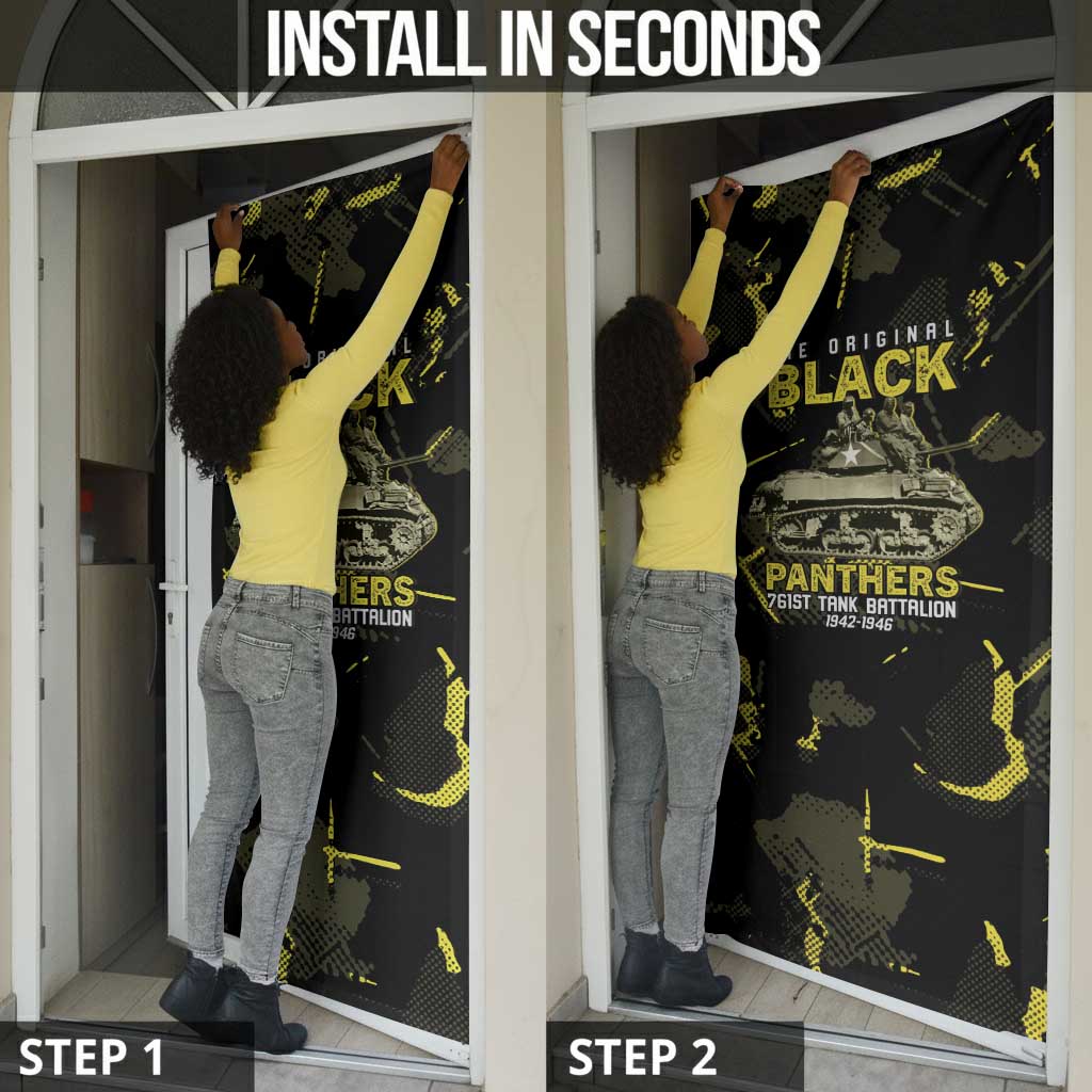 The Original Black Panthers 761st Tank Battalion Door Cover African American Heroes - Wonder Print Shop